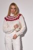 Укорочений в'язаний светр з орнаментом 231202