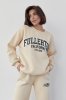 Женский спортивный костюм на флисе Fullerton California - 23166 кремовый