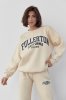 Женский спортивный костюм на флисе Fullerton California - 23166 кремовый