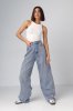 Женские широкие джинсы wide-leg - 3260 синие