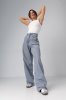 Женские широкие джинсы wide-leg - 3260 синие