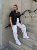Штаны карго женские 40451 белый