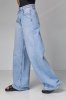 Жіночі джинси wide leg - 53300 блакитний