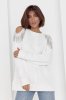 Женская кофта oversize с вырезами на плечах - 8023-2