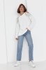Женская кофта oversize с вырезами на плечах - 8023-2