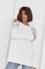Женская кофта oversize с вырезами на плечах - 8023-2