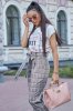 Классический молодежный женский костюм 1206.3596 серый