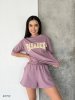 Женский костюм с шортами 40752 фрезовый