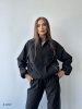 Спортивный костюм из плащевки 41297 черный