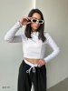 Костюм женский топ и брюки 43119 белый