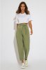 Трендові брюки-банани 4166 фісташкові